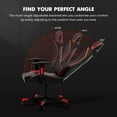 thumbnail image 6 of GTRACING LUFT-600 Gaming Chair with Bluetooth Speakers and LED Lighting, Red, 6 of 14