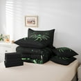 thumbnail image 6 of Feelyou Neon Green Spider Twin Bedding Sets 7-Piece, Futuristic Animal Bedding Comforter Set, Stripes Geometric Reversible Sheet Sets, Lightweight Room Decor, 6 of 7