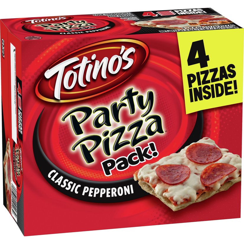 Totinos Party Pizza Pack Classic Pepperoni 4 Pack