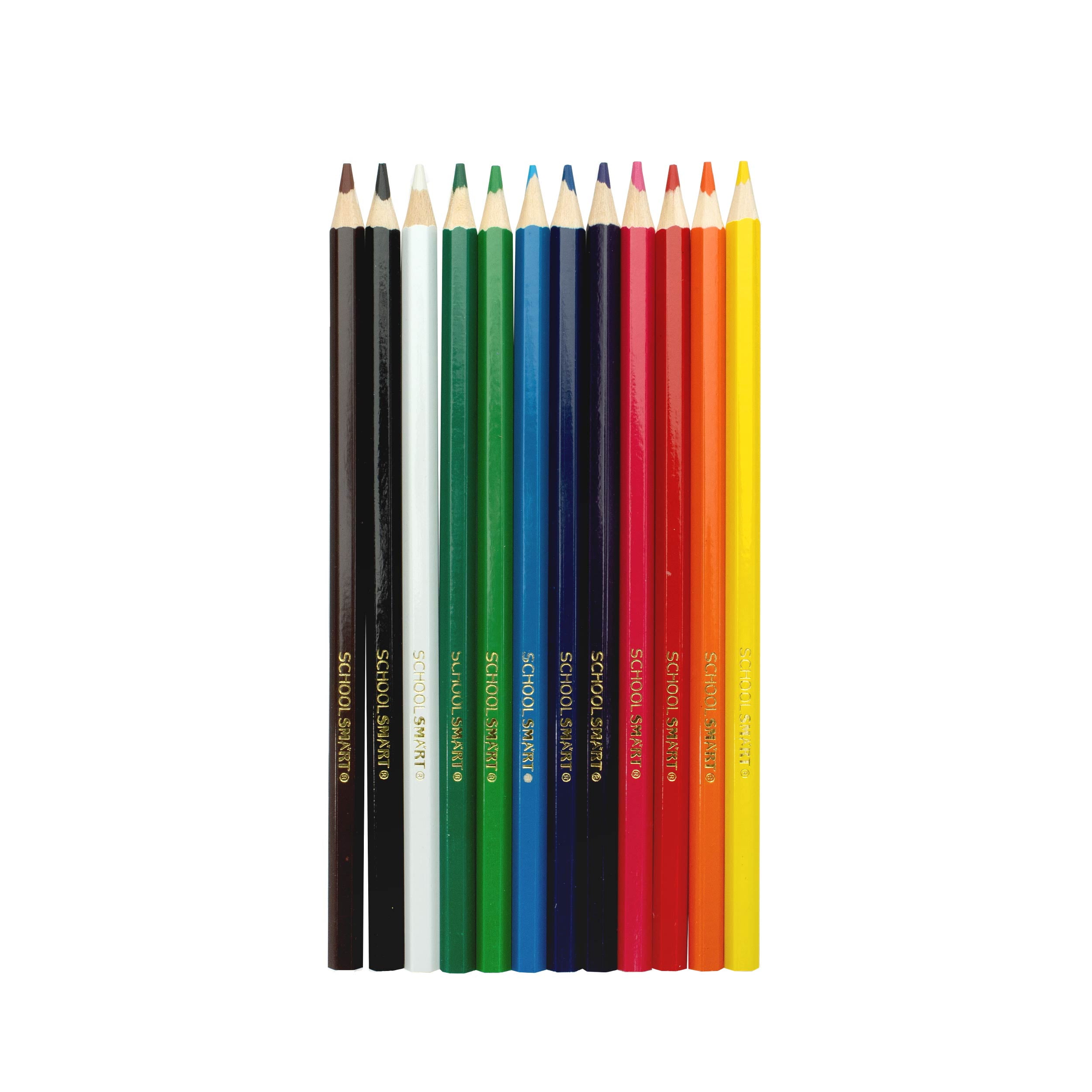 School Smart Professional Colored Pencils, Assorted Colors, Pack of 480
