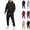 Black, variant on Mens Track Suits 2 Piece Set Hoodie and Sweatpants Casual Athletic Jogging Suit Drawstring Running Gym Sweat Suits