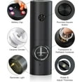 thumbnail image 3 of Uncahome 2 Pack Electric Salt and Pepper Grinder Set, Battery Powered - Automatic Salt Pepper Mill Grinder, Black, 3 of 8