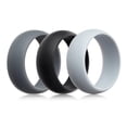 thumbnail image 2 of de compromiso de silicona de 3 piezas para bodas, hombres, mujeres, elástico para exteriores, flexibles Yinane Banda del anillo del dedo del silicón, 2 of 8