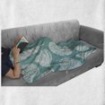 thumbnail image 6 of Snail Soft Flannel Fleece Throw Blanket, Ocean Life Creatures Cockleshell Mollusk Summer Holiday Underwater Tropical, Cozy Plush for Indoor and Outdoor Use, 50" x 70", Pale Teal Coconut, by Ambesonne, 6 of 6