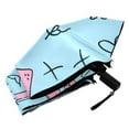 thumbnail image 5 of Doddle Crosses Bibles Hearts All Weather Umbrella Triple Folding Parasol 6 Ribs UV Protection Portable, 5 of 8