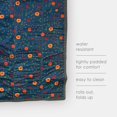 thumbnail image 4 of 5x10 Water-Resistant  All Ages Unisex Picnic Blanket  Midnight Poppy, 4 of 5