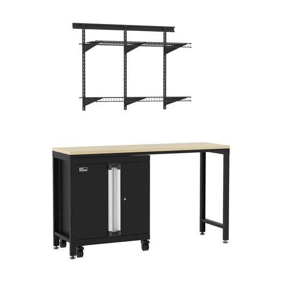 Closetmaid 1085440 Progarage 3 Piece Steel Garage Storage Organizer Cabinet And Heavy Duty