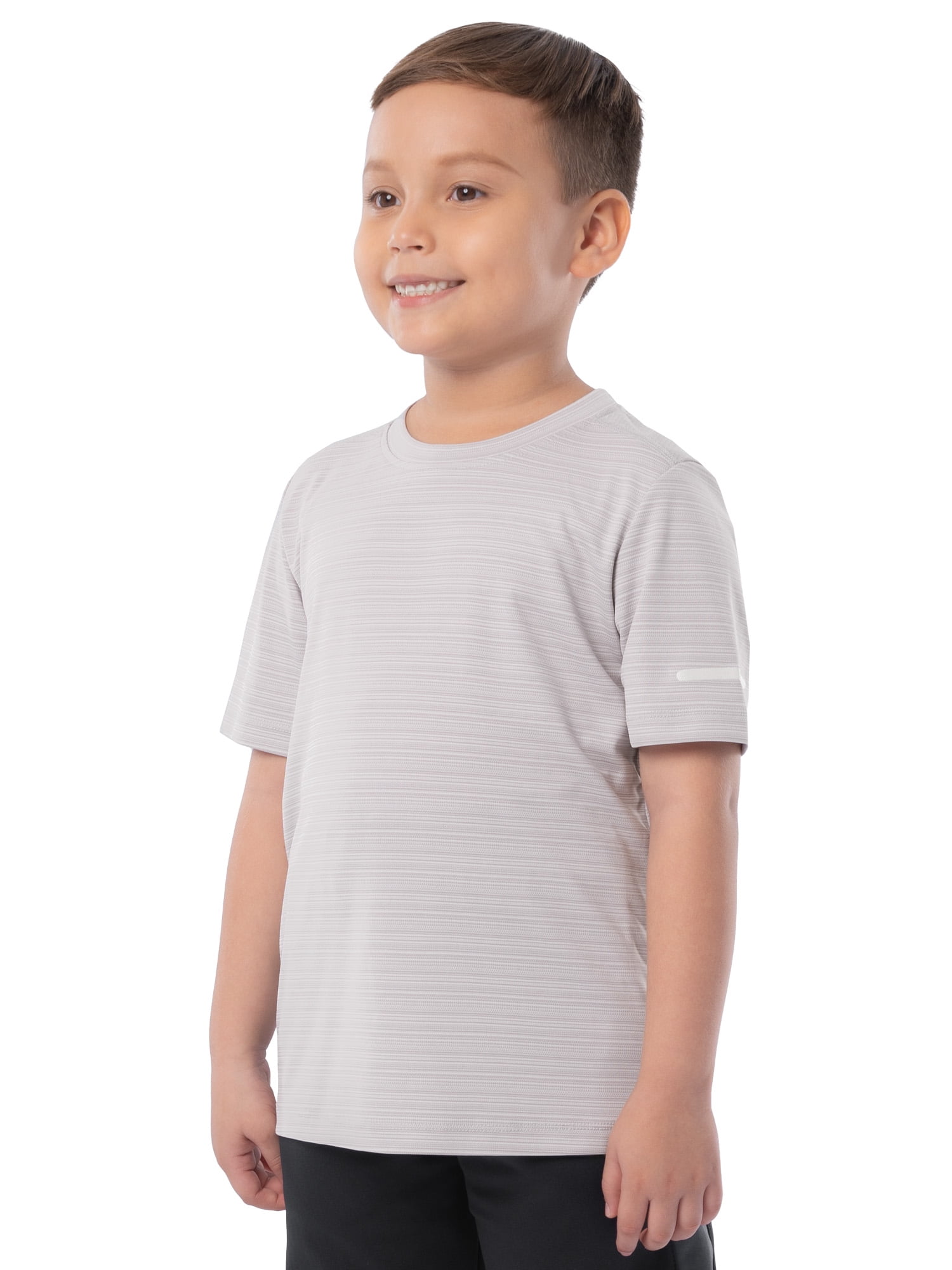 Athletic Works Boys Short Sleeve Core Active T-Shirt, Sizes 4-18 & Husky
