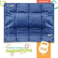 thumbnail image 2 of Modern Innovations Kidaddle 5 lb Weighted Blanket for Kids (Blue), Plush Minky Lap Pad with Travel Bag for Ages 4 to 10 (7 Pack), 2 of 7