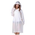 thumbnail image 4 of HEMOTON Ladies Raincoats Adults Thickened EVA Raincoat M White, 4 of 8