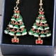 thumbnail image 1 of 5 Pares de Pendientes Colgantes de Gancho / Perno de Oreja Regalos de Navidad para Niñas Y Mujeres Salvador pendiente de tema navideño, 1 of 10