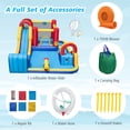 thumbnail image 2 of 7 in 1 Outdoor Inflatable Bounce House with Water Slides and Splash Pools with 750W Blower, 2 of 9