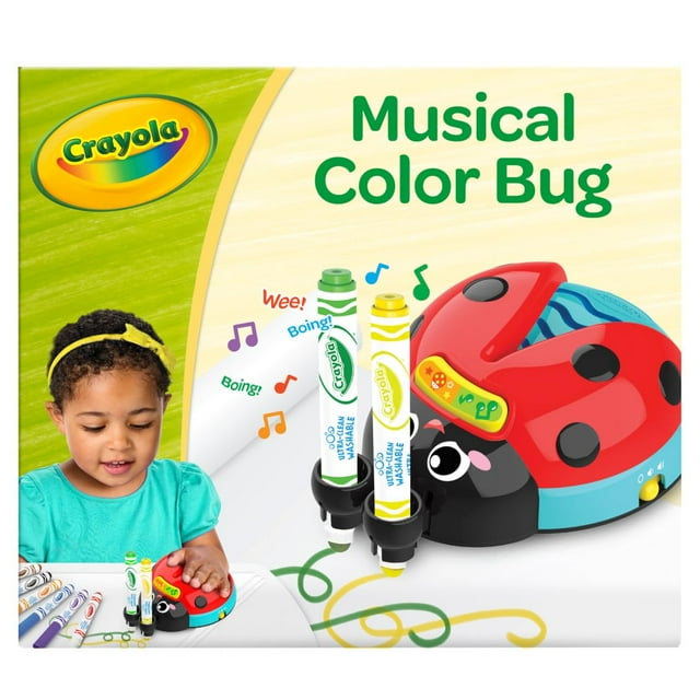 Juguete sensorial Crayola Musical Doodle Bug Ladybug para niños de 2 años o más