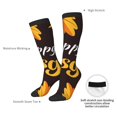 thumbnail image 4 of Goofa Happy Thanksgiving 1 Pattern Adult Stockings, Color-Block Knee High Socks, Comfortable and Breathable, Soft and Stretchable, Sports, and Decoration, 4 of 6