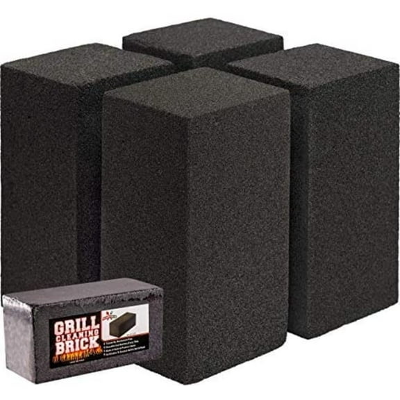 Avant Grub Heavy Duty Chemical Free Pumice Grill Cleaning Brick, 4 Pack