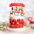 thumbnail image 2 of Adornos de arcilla suave para pasteles de Navidad, decoración de Papá Noel para cupcakes, decoración de pasteles para hornear con temática navideña, recuerdos de fiesta para niños, 2 of 4