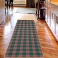 thumbnail image 2 of Plaid Decorative Rug, Lumberjack Fashion Buffalo Checks Pattern Retro Style Grid Composition, Quality Carpet for Bedroom Dorm and Living Room, 6 Sizes, Pink and Jade Green, by Ambesonne, 2 of 2