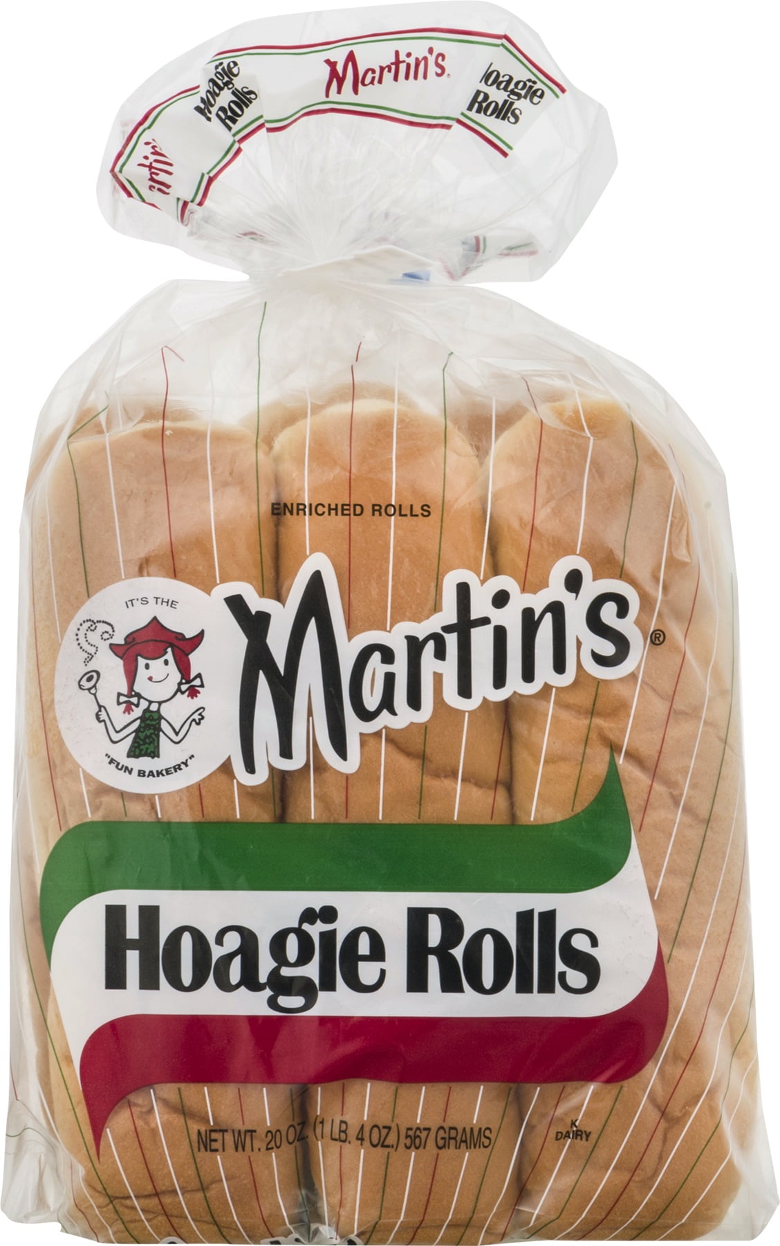 Martin's Hoagie Rolls- 6 pk 20oz (4 bags) - Walmart.com - Walmart.com