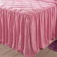 thumbnail image 5 of JML Full Ruffle Skirt Bedspread Set 4 Piece, Pintuck Coverlet with Shams and Area Rugs, 5 of 7