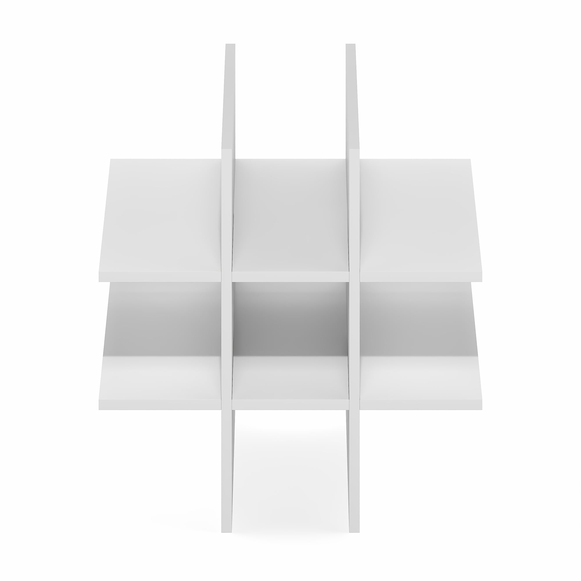 Furinno CUBICLE Office Ventilated 3-Tiers Engineered Wood Dimensions 12.9" W x 15.1" D x 12.9" H Storage Shelves with Assembly Guide, 8.8 lb, Shelf Capacity, White, 1 Count, 1 Pack