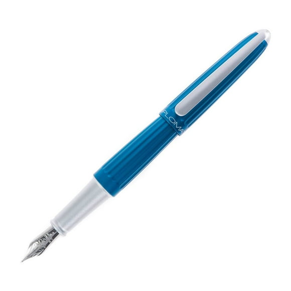 Diplomat Aero Blue Aluminum Fountain Pen, Medium