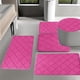 thumbnail image 4 of Juego de 5 alfombrillas de baño de espuma antideslizantes, suaves, absorbentes, lavables a máquina y de secado rápido para un baño familiar seguro y cómodo. Aestivo | Rosa | AESTIVO, 4 of 7