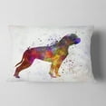 thumbnail image 2 of Designart American Bulldog - Animal Throw Pillow - 12x20, 2 of 5