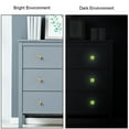 thumbnail image 3 of 4PCS Square Cabinet Fluorescence Knob Glowing in the Dark Furniture Drawer Pulls Handle with Screws Halloween, 3 of 5