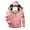 A Pink, variant on Womens Heated Jacket Fast Warm Up 3 Heat Zones Usb Charging Detachable Hood Color Block Fleece Windproof Coat Fast Warm Up Long Sleeve Zip Up Puffer Jacket Womens Coats And Jackets
