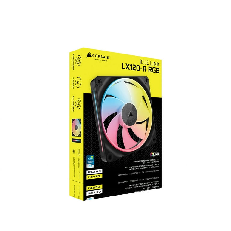 CORSAIR ICUELINK LX120 RGB LX120-R ファン6基 iCUE LINK LX120 RGB 120mm PWM Fans Starter Kit