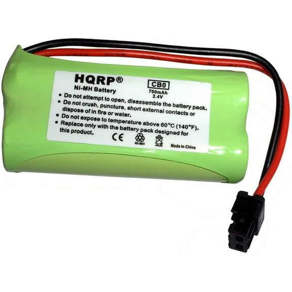 HQRP Phone Battery for Uniden D1384-4BK / D1483 / D1483BK / D1660-2T / D1660-6 / D1680-3T / D1680-4 / D1680-8 Cordless Telephone