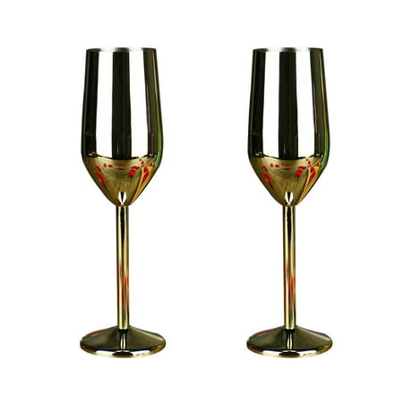 

Stainless Steel High Foot Champagne Glass European Wine Cocktail Glass V9I9