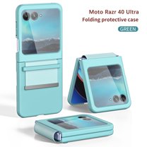 Mantto Folding Case for Motorola Razr 40 Ultra, Elegance Slim Profile Rugged Skin-Friendly Shockproof Case with Semi-Automatically Soft Hinge Protection Cover for Motorola Razr 40 Ultra,Green