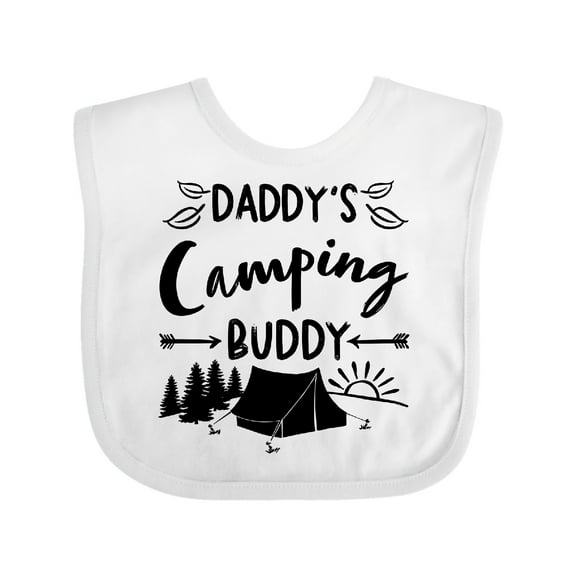 Inktastic Daddys Camping Buddy Boys or Girls Baby Bib