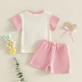 thumbnail image 4 of Soepste 18 Months Girl Clothes Spring Toddler Girl Clothes Toddler Girl Outfits Baby Girl Summer Clothes Sleeveless Tops And Shorts Clothing Sets, 4 of 5