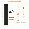 thumbnail image 4 of FICISOG Snow Melting Mats Outdoor,10ft x 13in Roof Heat Tape, No-Slip Heated Outdoor Mats with Plug, 3 in/h Speed Snow and Ice Melting Pads for Winter Backyards Snow Removal, 4 of 8