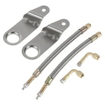 1 Set 90 Degree Copper Tire Valve Extension with Universal Stainless Steel 180mm Tyre Valve Stem Extender for Car Motorcycle RV Truck Bike