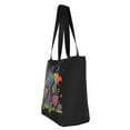 thumbnail image 3 of TEQUAN Reusable Shoulder Tote Bags, Neon Colored Trippy Mushroom Prints Polyester Casual Shopping Grocery Bag for Women, 3 of 8