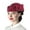Burgundy, variant on Vintage Felt Beret Hat for Women Lace Embroidery Derby Church Cap Artist Hat