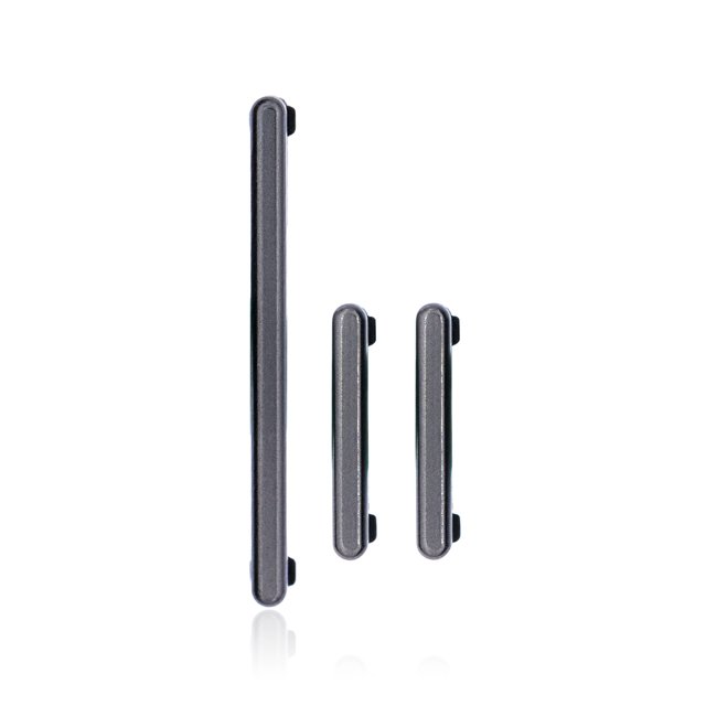 Boutons Rigides de Remplacement (Power & Volume & Bixby) Compatibles pour Samsung Galaxy S10 / S10 Plus (Noir Prism)