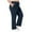 #538-Navy, variant on Roncen Women's Plus Size Solid Jogger Pants - Loose Fit Elastic Waist Trousers with Drawstring & Pockets for Casual Comfort