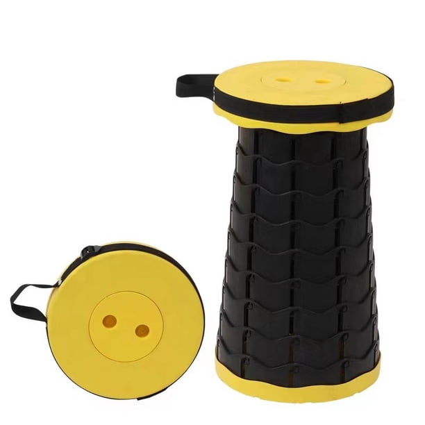 Taburete plegable portátil para exteriores, silla plegable de plástico, silla de viaje, taburete de pesca, taburete telescópico ajustable
