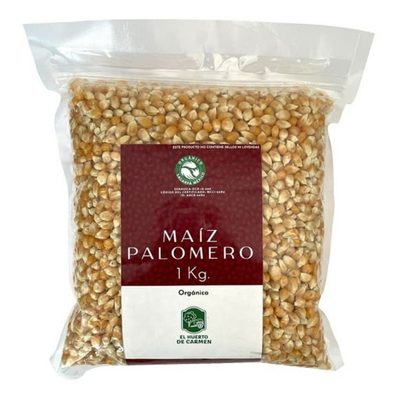 Maíz Palomero 1kg Orgánico Huerto De Carmen Palomas Grandes