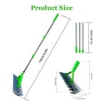 thumbnail image 2 of Thatch Rake, 12.8-Inch Wide Lawn Thatching Rake, Alloy Steel Efficient Lawn Grass Rake For Cleaning Dead Grass, Soil Rake For Backyard Garden, 2 of 9