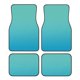 thumbnail image 1 of Fotbe Teal Turquoise Juego de 4 Tapetes para Auto con Estampado – Alfombrillas de Goma Reforzada, Diseño Antideslizante, Protección para Todo el Año – Vehículos, Autos, Camionetas y SUVs, 1 of 7