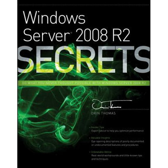 Pre-Owned Windows Server 2008 R2 Secrets (Paperback) 0470886587 9780470886588