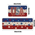 thumbnail image 3 of 2 Pieces 4th of July Kitchen Rugs Kitchen Mats Independence Day Kitchen Rugs for Floor Non Slip Home Decor 2 Piece Set Multicolor, 3 of 6