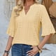 thumbnail image 5 of KIHOUT Blusa de manga corta con cuello redondo y estampado de moda de verano para mujer, camisetas divertidas, blusas para mujer, liquidación, 5 of 5