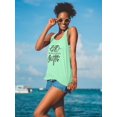 thumbnail image 2 of No Bad Vibes Racerback Tank Women -Image by Shutterstock, Female XX-Large, 2 of 4