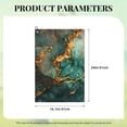 thumbnail image 4 of Picia Emerald Color Gold Marble Microfiber Golf Towel (24" X 16") with Carabiner Clip, Waffle Pattern Hook - Golf Accessories and Gifts, Father's Day, Christmas, Birthday Gift, 4 of 8
